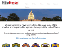 Tablet Screenshot of millermendel.com